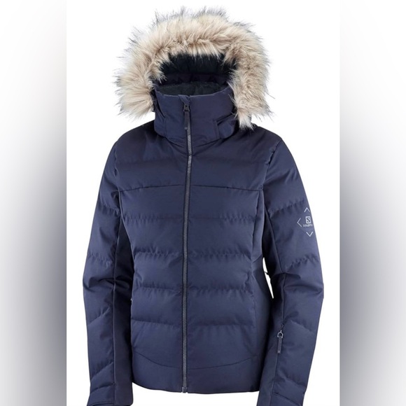 Salomon Jackets & Blazers - COPY - SALOMON women’s large navy Cozystorm winter jacket